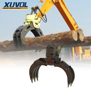 Grappin hydraulique rotatif pour excavatrice, grappin à bois, grappin à pierre pour la préhension de pierres - Product Image 1