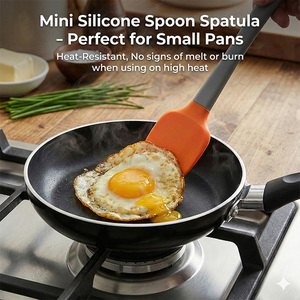 Juego de 5 Espátulas de Silicona Ergonómicas, Resistentes al Calor, Libres de BPA, con Código de Color, Aptas para <span class=keywords><strong>Lavavajillas</strong></span>, de Grado Alimenticio, Antiadherentes, para Hornear - Product Image 4