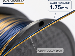 Filamento de PLA de Seda de 1.75mm para Impresora 3D, Degradado de Doble Color, 8 Combinaciones de Colores para Bambu Lab Prusa - Product Image 2