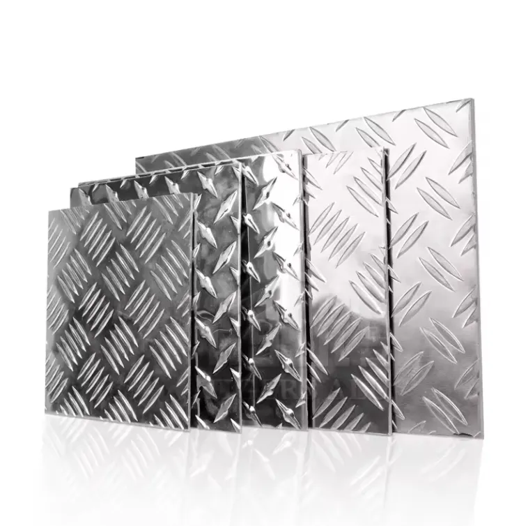 1000 3000 5000 série décoration plaque de bande de roulement en aluminium plaque en aluminium diamant gaufré utilisation pour le bâtiment de plancher