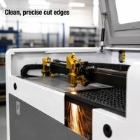 Mini découpeuse laser CO2 de bureau 440, refroidie par eau, haute précision, équipement de gravure CNC pour la fabrication de cadeaux et d'artisanat
