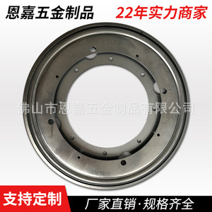 Hollow Turntable <b>Iron</b> Swivel Plate 12 Inch Rotatable Industrial Design For Exhibit Storage Rack - Product Image 1