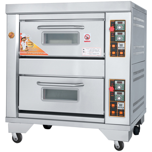 Four <span class=keywords><strong>de</strong></span> cuisson à gaz, 2 plateaux commercial, 4 plateaux, nouveaux design, utilisation du pain et des gâteaux, rôtissoire française - Product Image 4
