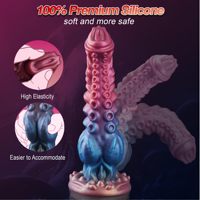 Vibromasseur Dildo Chauffant à Texture Unique, en Silicone, Thème Dragon Fantaisie Monstre Créature Tentacules, Dildo Anal pour Hommes Gays et Femmes