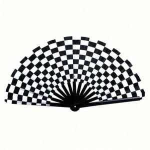 Abanico Plegable de Madera y Bambú de 13 Pulgadas con Impresión Personalizada para Manualidades y Accesorios de Carnaval - Product Image 5