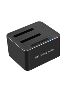 <span class=keywords><strong>Caja</strong></span> de estación de acoplamiento HDD externa multifunción de 2 bahías 2,5/3,5 pulgadas SATA <span class=keywords><strong>USB</strong></span> 3,0 carcasa de aluminio para disco duro - Product Image 2