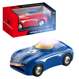 Voiture jouet personnalisée à suivi automatique de ligne, véhicule de <span class=keywords><strong>patrouille</strong></span> intelligent avec éclairage LED et batterie 3,7 V - Product Image 1