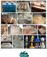 Routeur CNC 5 axes ATC à double table de travail pour le travail du bois, la fabrication de moules en bois, l'usinage 3D et la sculpture de meubles