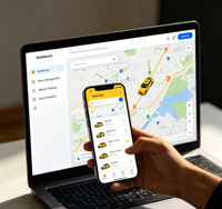 Desarrollo Personalizado de Software para Plataforma de Taxis, Compatible con Aplicaciones Android e iOS y Gestión de Backend Web