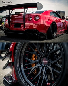 Borui 2 mảnh T6061 bánh xe hợp kim 5x114.3 5x120 sâu lõm 16 17 18 19 20 21 22 23 24 inch bánh xe sợi Carbon cho xe đua - Product Image 6