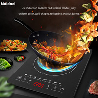 Cuisinière à induction multifonctionnelle, haute puissance, intelligente, à économie d'énergie, pour la maison, poêle à frire électrique, 2200W, commande tactile