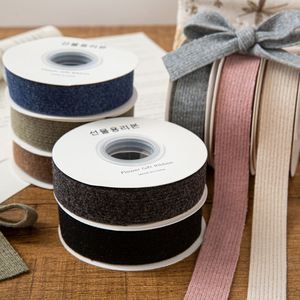 2.5cm <b>Large</b> Roll Solid Color Woven Double Face Eco-friendly Belt Size 25 for DIY <b>Bows</b> Clothing Tops Hats Packaging Accessories - Product Image 1