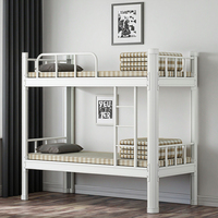 Lit superposé amovible durable pour adultes avec escalier Fer Métal pour dortoirs scolaires et appartements Chambre à coucher