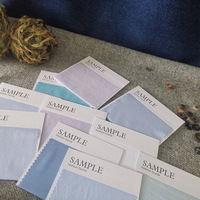 Tarjetas de Muestra de Tela Textil Reciclada con Logotipo Personalizado, Etiquetas de Papel para Muestras de Color con Impresión de Logotipo