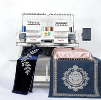 Nouvelle machine à broder automatique informatisée Dahao A15 à 2 têtes, 12 aiguilles, pour casquettes, t-shirts, chaussettes plates et usage domestique