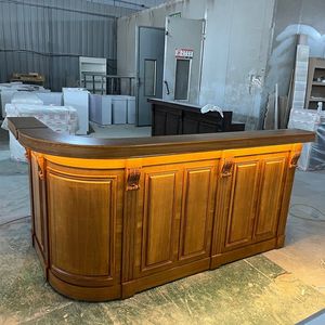 Dingshuai europeo moderno legno massello vernice armadietto per cucina abbigliamento caffè bistrot Bar luce angolo arco registratore di cassa - Product Image 5