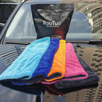 Serviette de séchage de voiture écologique, microfibre hautement absorbante, réutilisable, séchage rapide, accessoires de lavage auto, serviette de lavage de voiture
