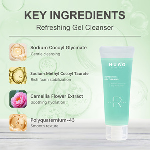 Gel limpiador facial refrescante: crea espuma ligera para limpiar las impurezas, calma la piel después del lavado, controla la secreción <span class=keywords><strong>de</strong></span> aceite - Product Image 5