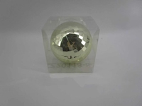 Bolas de Navidad Brillantes con Corte de Diamante, Hechas a Mano, Irrompibles, Adornos Colgantes de Varios Tamaños, Color Eden, para Decoración Navideña y de Bodas