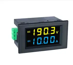 DC 0-600V Digital LCD 10A 20A 100A 200A Voltage Current Ampere Meter Voltmeter Ammeter