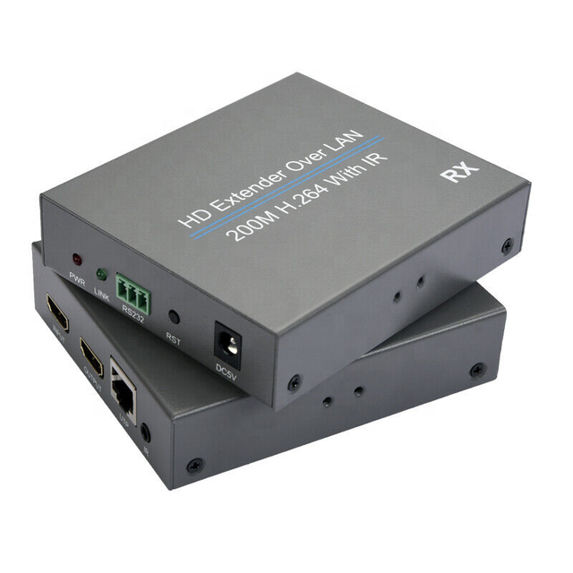 Xput 1080P HDMI Extender Over Cat5e Cat6 Lan Cable 200M Transmitter and Receiver Kit With IR Remote Control for Audio Project
