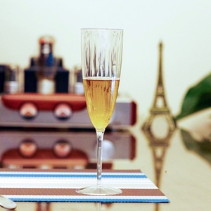 أكواب بلاستيكية شفافة فريدة من نوعها فاخرة شفافة فريدة من نوعها ساق طويل شفاف PS شمبانيا للاستعمال مرة واحدة لحفلات الزفاف - Product Image 6