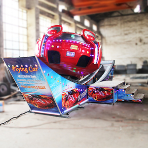 Chine Park People Like Real Factory Innovative Kids Amusement Park Products Rides Double Wave Mini Flying Car For Sale - Product Image 5