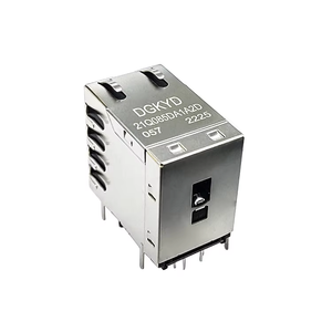 7499151120 อุปกรณ์อิเล็กทรอนิกส์ 2X1 พอร์ต Cat6 1000Base-T ซ็อกเก็ต LAN แบบมีทรานส์ฟอร์เมอร์ 10P8C RJ45 หัวต่อแบบมีชีลด์ ตัวเมีย ชุบทอง สำหรับเชื่อมต่ออีเธอร์เน็ต - Product Image 5