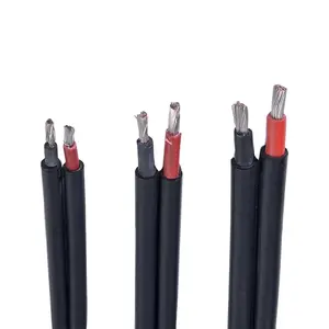 TUV 4 Sqmm 10 Sq mm PV Cable de Solar PV TUV Cable 4mm2 10 mm2 para Panel Solar h1z2z2k 6mm