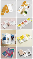 Catalogue de brochures d'impression couleur personnalisée en format A4