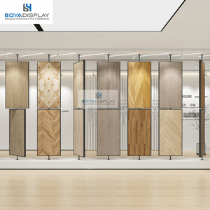 Nhà máy tùy chỉnh 2.0 mét Độ dày kim loại 360 ° xoay gạch sàn gỗ sàn hiển thị đứng cho showroom - Product Image 3