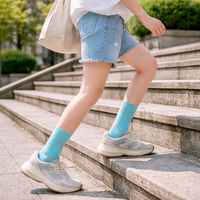 Chaussettes en tricot d'automne de haute qualité, respirantes, à séchage rapide, antidérapantes, à adhérence douce, 100% coton, unisexes, pour adultes, sportives, pour le bureau et les entraînements