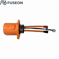 OEM ODM EV Kabel Harness Tegangan Tinggi HVIL Terlindungi Penuh IP67 Tabung Oranye Multi Konektor Terminal Cincin Tembaga OEM