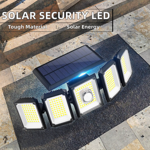Thiết kế hiện đại ngoài trời năng lượng mặt trời dẫn đèn an ninh với cảm biến chuyển động & điều khiển từ xa IP65 góc rộng 5-đầu năng lượng mặt trời đèn sàn - Product Image 2