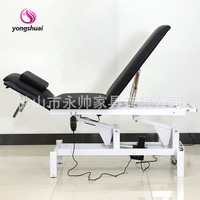 Table de massage électrique réglable moderne pliable en similicuir pour salon de beauté, salle de sport à domicile, salon