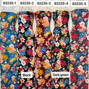Moda somalí bati spun 100% tela de rayón estampado personalizado patrón floral tejido rayón impreso tela de rayón viscosa para vestido - Product Image 6