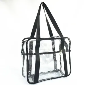 2023 Trendy Stylish Luxury beauty Nice Great Wholesale Promotional Cheap Clear Tote Bags For Daily Use