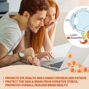 Yetişkinler için şekersiz Lutein zeaksantin takviyeleri vizyon sağlık özelleştirilmiş lezzet vitamini AC 25mg Gummies