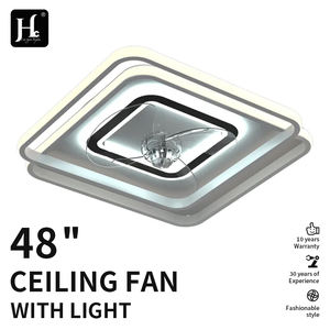 Ventilador de Techo LED Moderno con Control Remoto, Luz Acrílica, Motor AC, Regulable, 6 Velocidades, para Dormitorio y Sala de Estar - Product Image 3