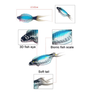 Esca Morbida WEIHE 7.6g 12.8cm, Esca per Pesca al Flounder in Silicone Morbido, Esca in Plastica per Flounder - Product Image 3
