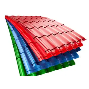 24 gauge wellblechplatten verzinkte farbige stahl-dachplatten
