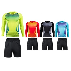Uniforme de <span class=keywords><strong>Portero</strong></span> al por Mayor para Hombre, Poliéster de Secado Rápido, Jersey y Pantalones Acolchados para Niños, Conjuntos de Entrenamiento de Fútbol - Product Image 5