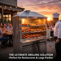 Équipement de barbecue commercial multifonctionnel pour la cuisson des légumes et du poisson, machine à churrasco brésilienne