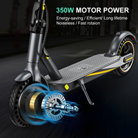2024 diskon besar 350W skuter listrik 25-30km/H kontrol aplikasi Bluetooth lipat 8.5 inci sarang lebah ban 36V 10.5 Ah