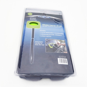 Windshield <b>Clean</b> Telescopic Pole Double Sided Glass Cleaner With Long Handle <b>Window</b> Brush <b>Set</b> - Product Image 2