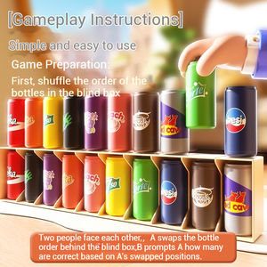 Juego de Memoria de Madera para Niños, Desafío de Tapas de Botella, Reconocimiento de Colores, Entrenamiento de Concentración, Educativo Montessori, EN71 Gratis - Product Image 2