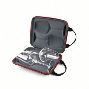 Estuche Portátil Personalizable de EVA para Copas de Vino, Resistente a Impactos, Bolsa para Botella de Vino Tinto con Estilo Inglés y Color Personalizado - Product Image 1