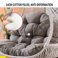 Coussin de chaise d'oeufs en osier suspendu pliable doux de loisirs de haute qualité pour balcon jardin