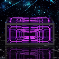 Ensemble de meubles de discothèque modernes de luxe avec logo personnalisé, éclairage RGB changeant de couleur, bar lumineux en acier LED, table de bar pour la maison, hôtel, appartement