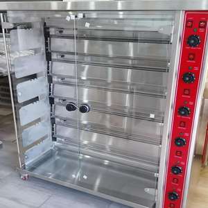 Machine à rôtir les poulets verticale à <span class=keywords><strong>gaz</strong></span> de haute qualité. Idéal pour les supermarchés et la restauration - Product Image 6